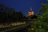 京都　世界遺産　教王護国寺　五重塔　ライトアップ